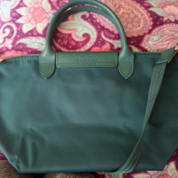 Longchamp Forest Green Tote Bag - Picture 5 of 10